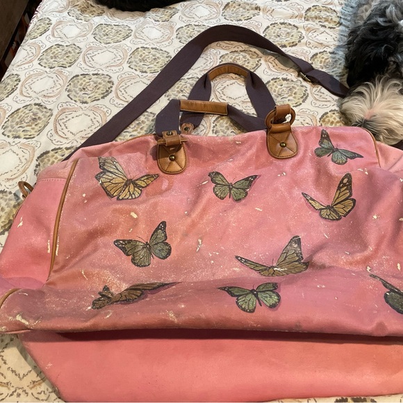 Vintage Ashley Longshore Weekender Bag from Anthropologie, rare find! - Picture 2 of 6